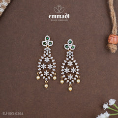 Nitali and Niyati Premium Cz Green Jewelry Collection