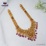 Prity Pagadam: Long Kundan Nakshi Necklace