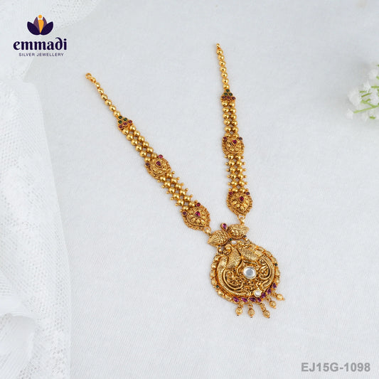 Agasthi Kundan Nakshi Multi Long Necklace