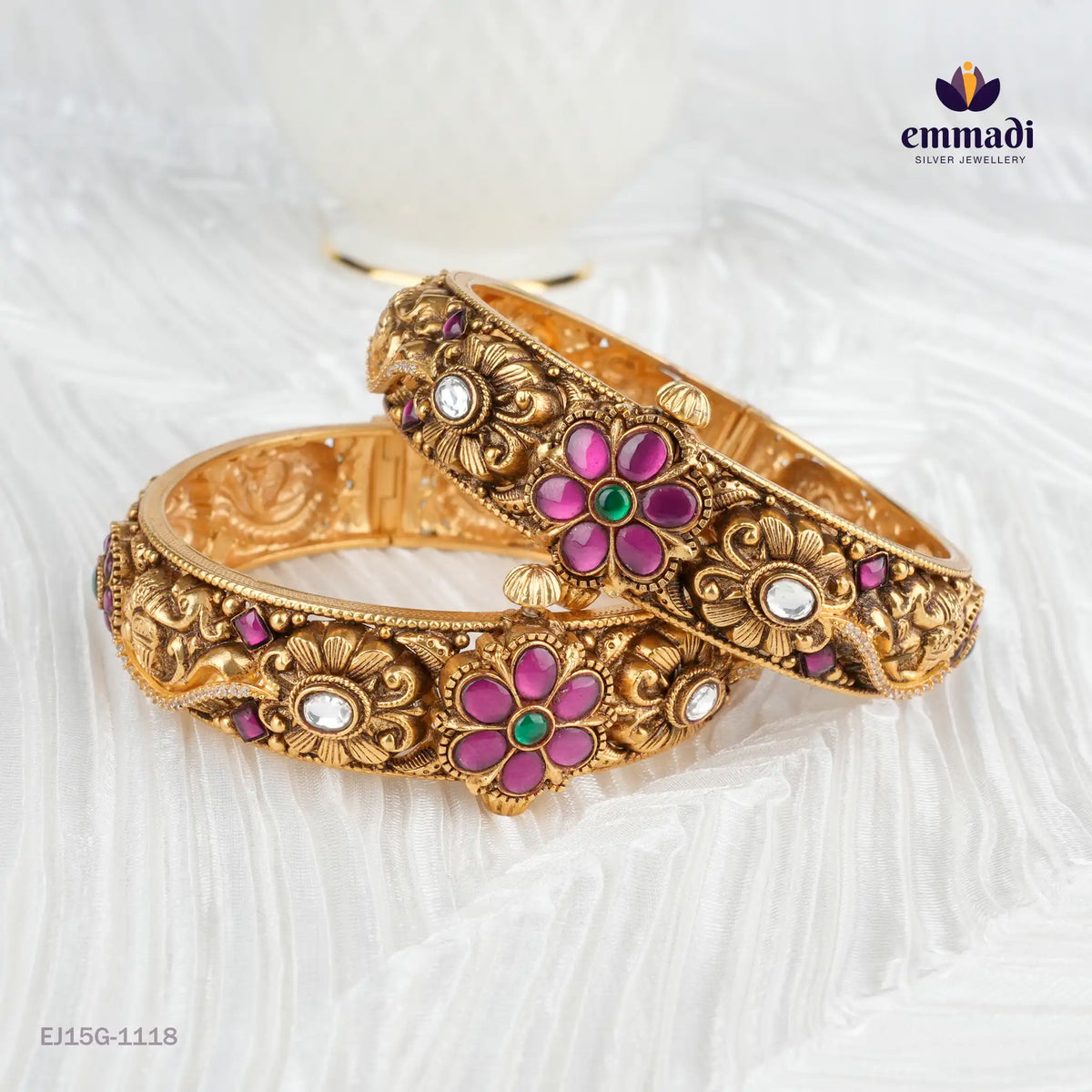 Ballari Kundan Nakshi Multi Bangles