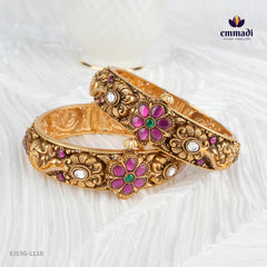 Ballari Kundan Nakshi Multi Bangles