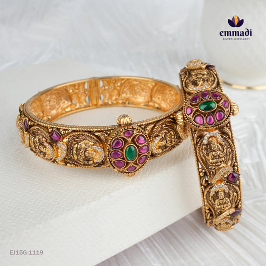 Barnali Kundan Nakshi Multi Bangles