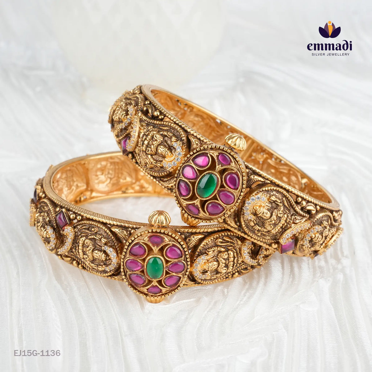 Bharati Kundan Nakshi Multi Bangles