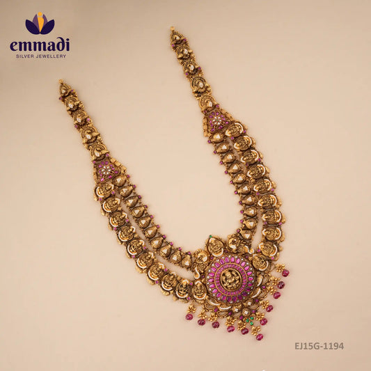 Bhuvari Kundan Nakshi Multi Long Necklace