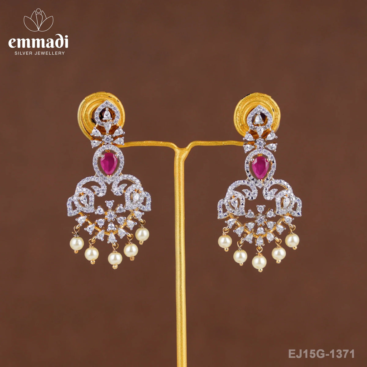 Ekanshi Premium Cz Pink Hangings