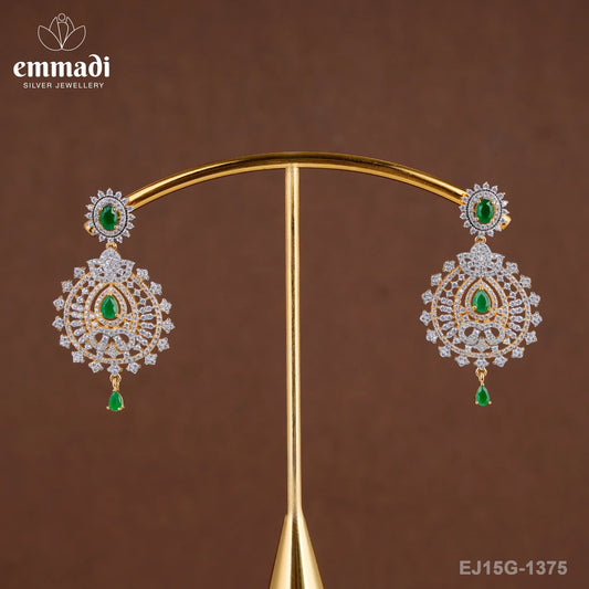 Elakshi Premium Cz Green Hangings