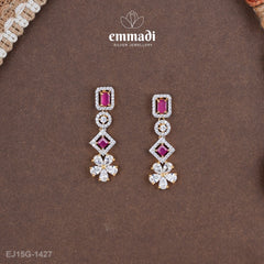 Hiraani Premium Cz Pink Hangings