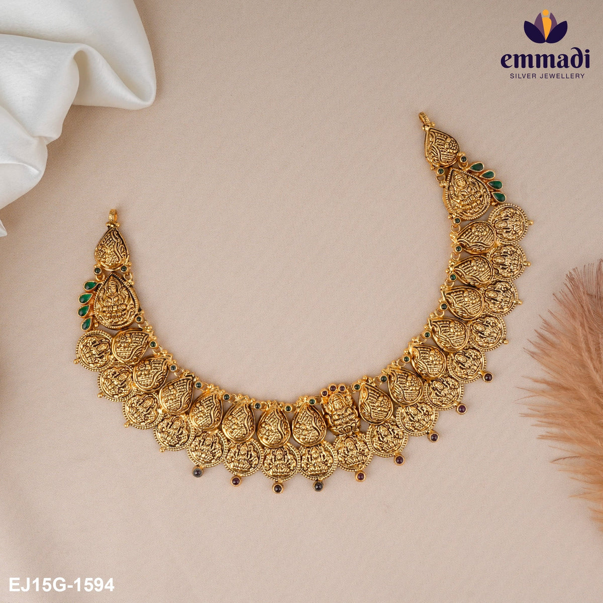 NAKSHI MULTI NECKLACE: Exquisite Indian Jewellery crafted with Pure Gold Plating and Pure 92.5 Silver