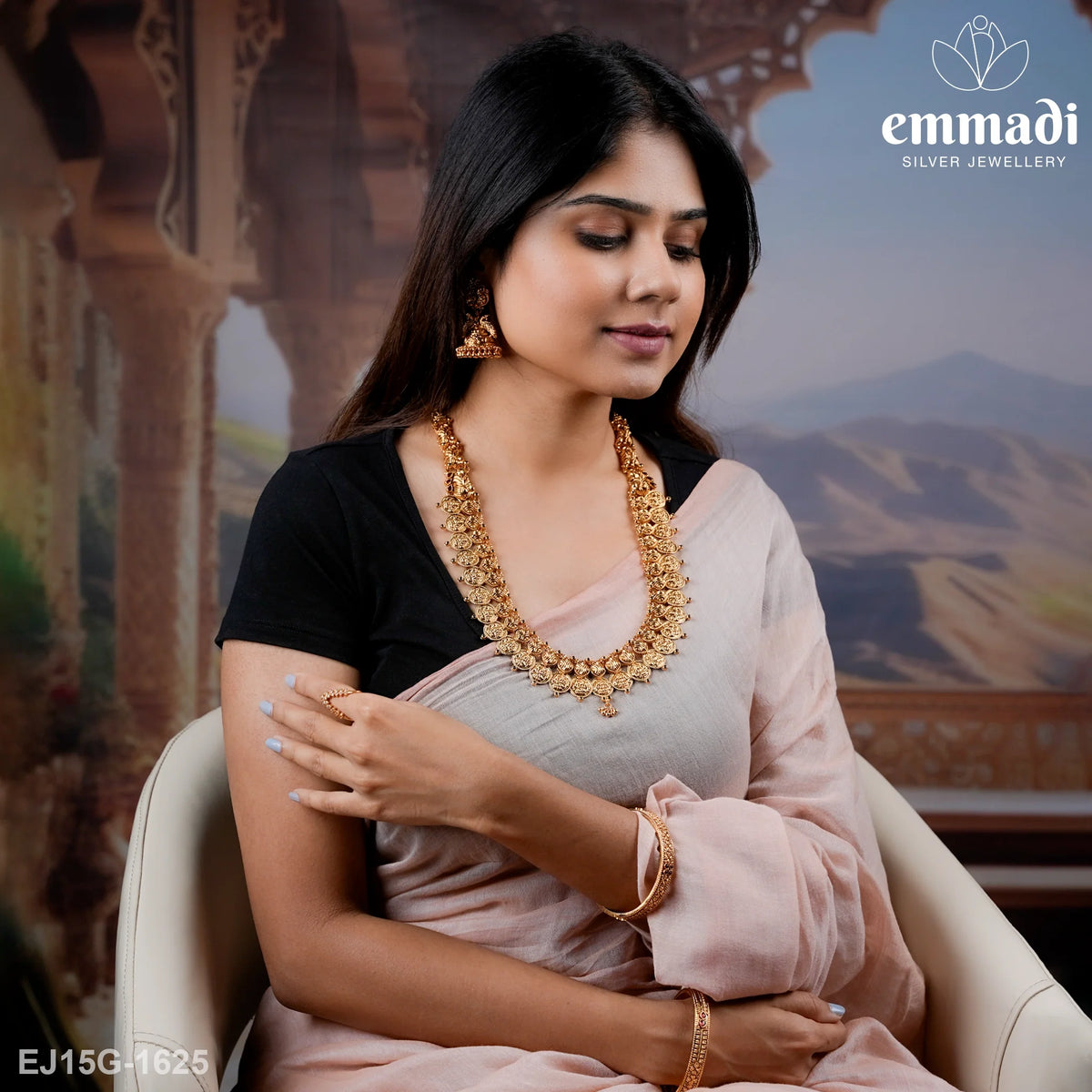 Sunita's Kasulaperu Multi Long Necklace: Exquisite Indian Handcrafted Jewellery