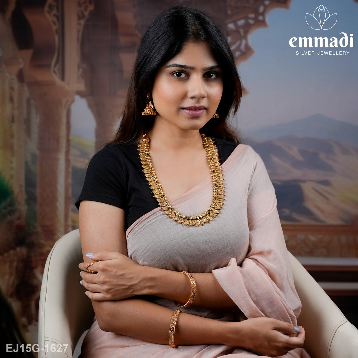 Sunita's Kasulaperu Multi Long Necklace: Exquisite Indian Handcrafted Jewellery