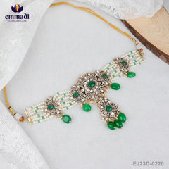 Rani's Jewels - Indian Handcrafted Victorian Green Choker