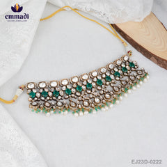 Rani's Jewels - Indian Handcrafted Victorian Green Choker