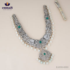 Maheshi Victorian Green Long Necklace