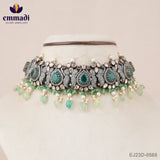 Mausumi Victorian Green Choker