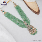 Rani's Victorian Green Long Necklace: Handcrafted Indian Jewellery Collection