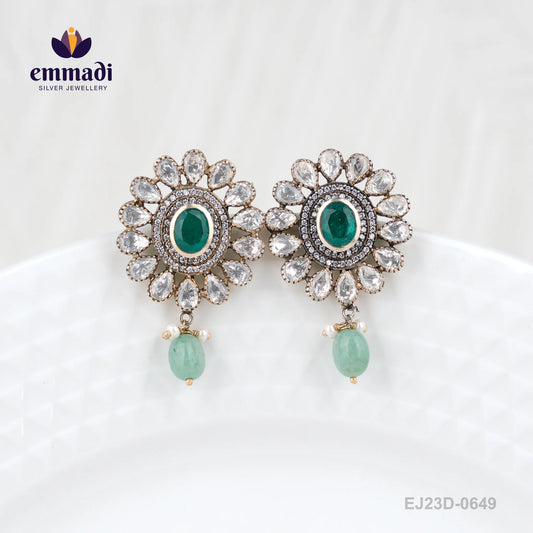 Sushmitha Elegant Victorian Gold Studs