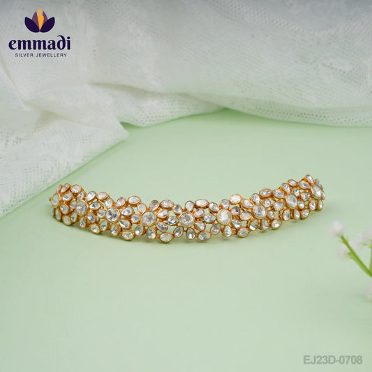 Shalini's Moissanite White Choker: Handcrafted Indian Jewellery