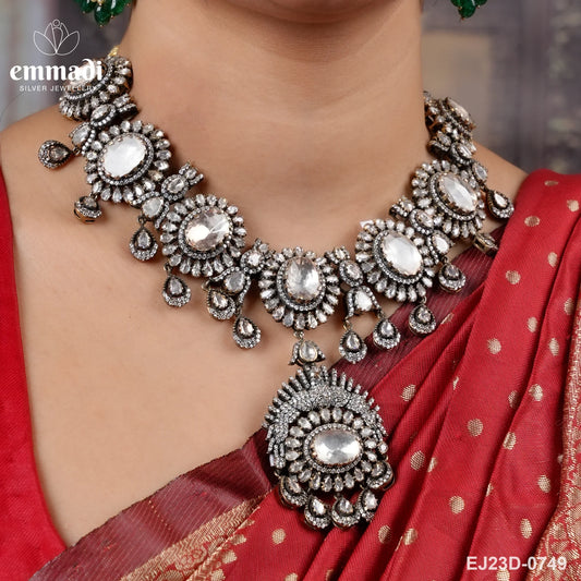 Nandini Victorian White Necklace