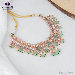 Shakti Jewels: Handcrafted Indian Gemstone Necklace Collection with Pure Gold Plating on 92.5 Silver