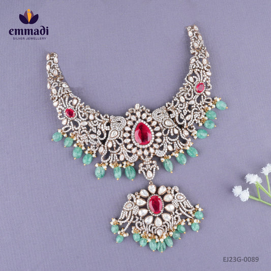 Salmali Victorian Pink Necklace