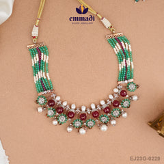 Shakti Jewels: Handcrafted Indian Gemstone Necklace Collection with Pure Gold Plating on 92.5 Silver