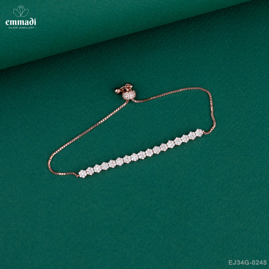 KESAR Elegant White CZ Bracelet