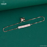 MALVIKA: Exquisite White CZ Bracelet