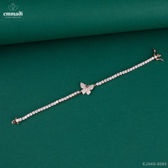 Rashmi Elegance: White Stone Bracelet