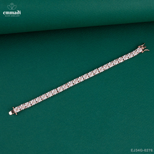 Reema Elegant White CZ Bracelet