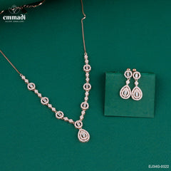 TRUPTI Exquisite White CZ Necklace