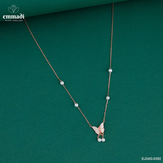 PRANITA Exquisite White CZ Chain Jewellery
