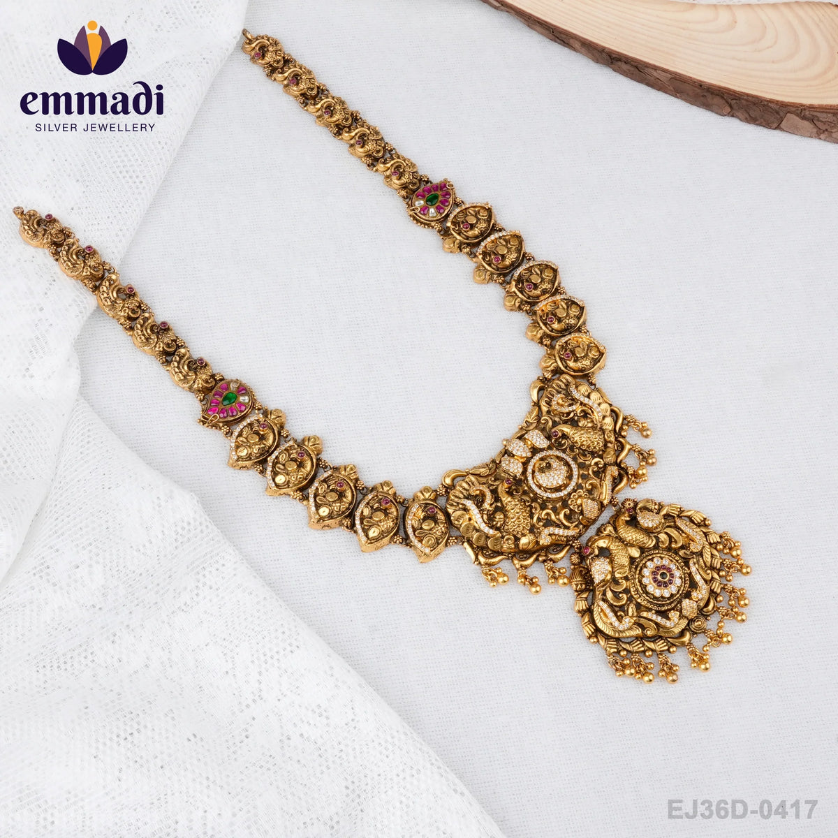 Rani's Jewellery Collection- Kundan Nakshi Multi Long Necklace