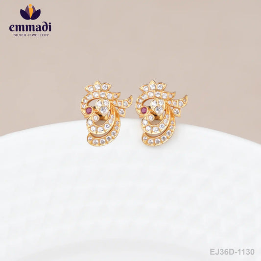Vamaksi Stone Pink Studs