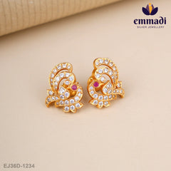 Vruddhi Cz Pink Studs