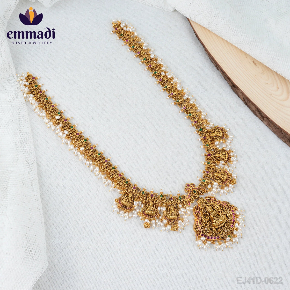 Alisha Sanskriti: Handcrafted Gold Plated Necklace