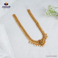 Harishri Nakshi White Long Necklace