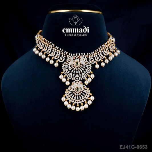 Vallabhi Premium Cz Multi Necklace