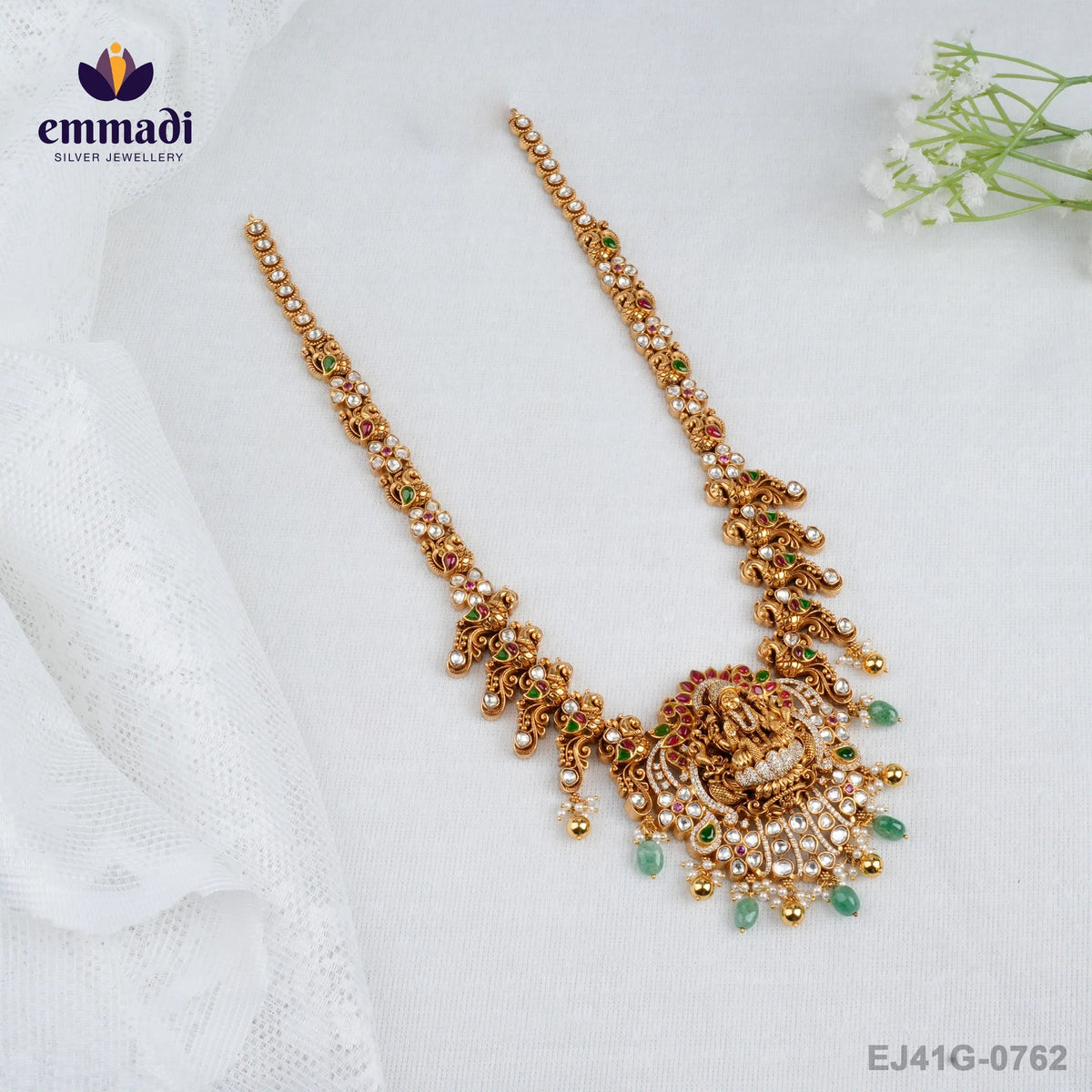 Chakshani Polki Nakshi Multi Long Necklace