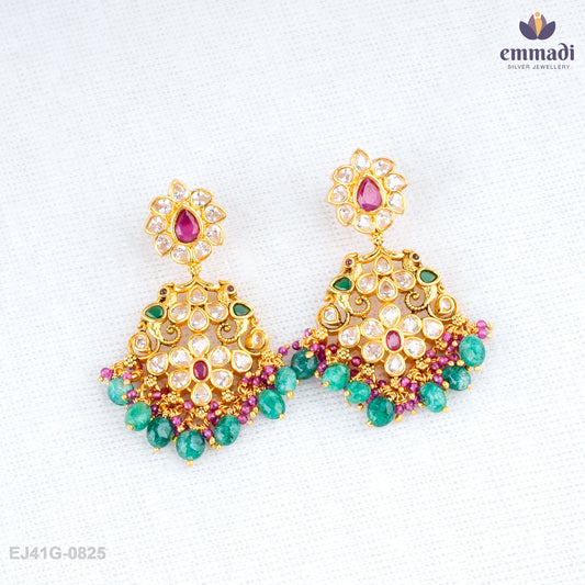 Shanaya’s Elegant Red Stone Hangings