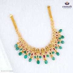 Ashika Exquisite Pink Nakshi Necklace