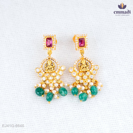 Bhavna Elegant Pink Nakshi Hanging Jewelry
