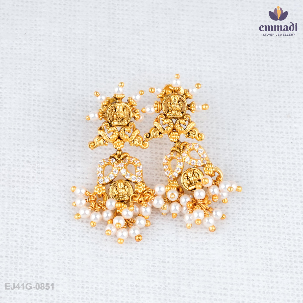 Kanisha Elegant White Nakshi Hangings
