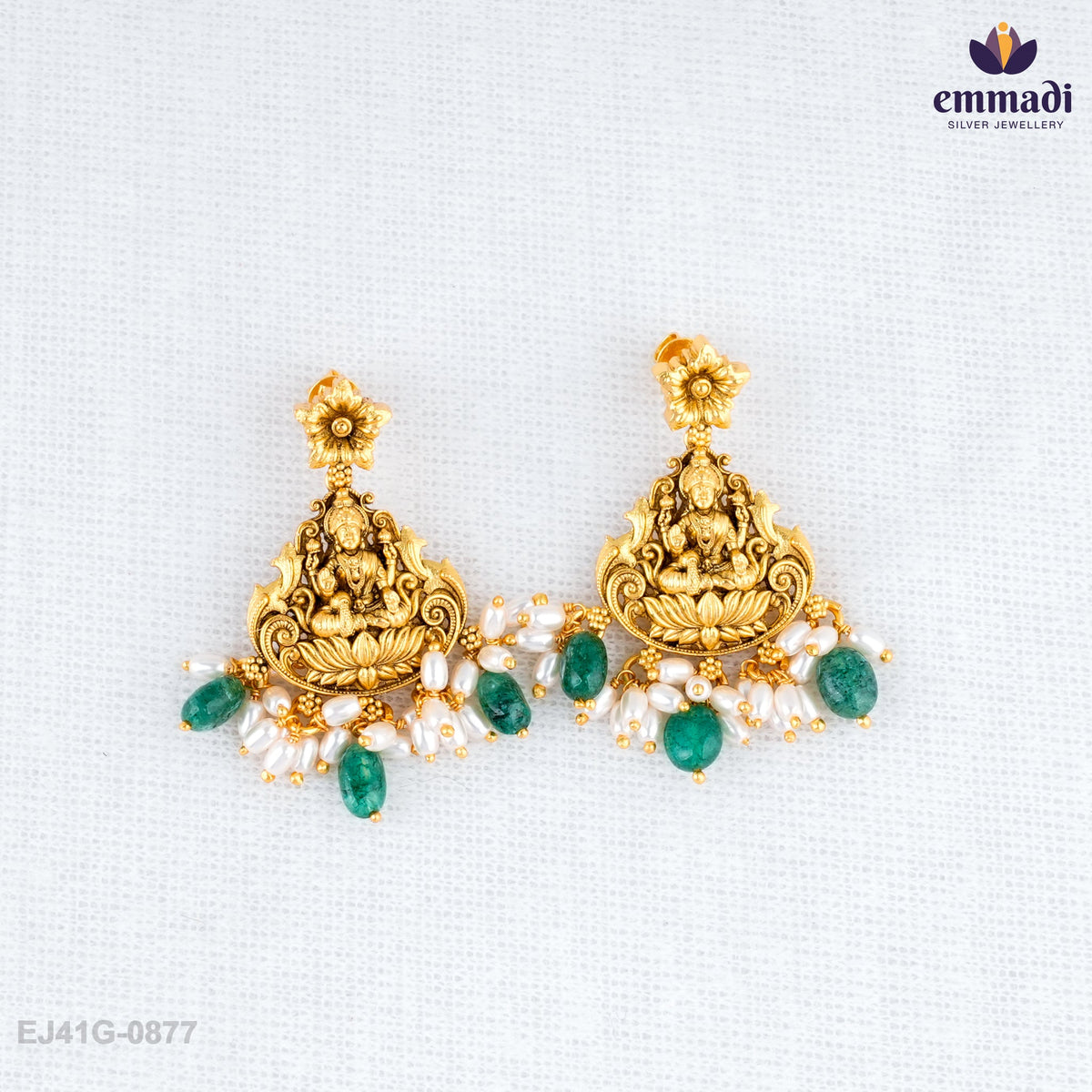 Jyotsna Elegance: Gold Nakshi Hangings