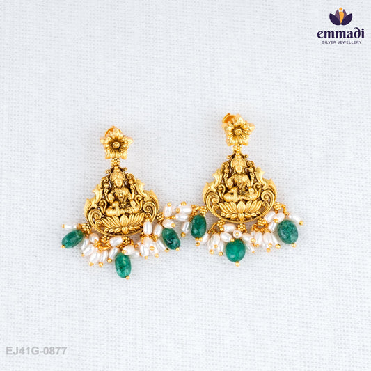 Jyotsna Elegance: Gold Nakshi Hangings
