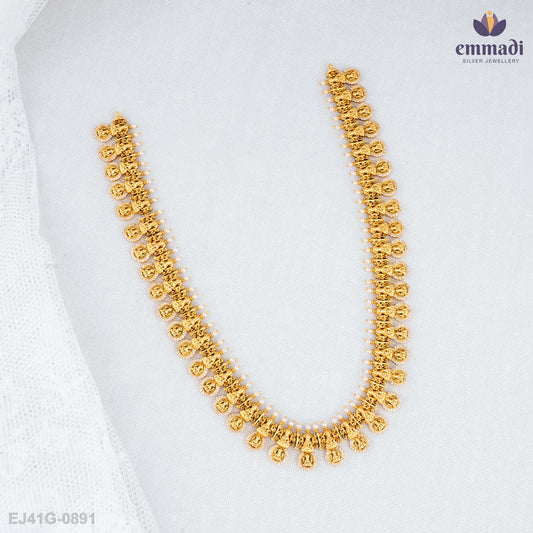 Shrestha Elegant Long Nakshi Necklace
