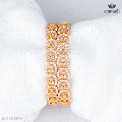 Hamim Bangles Nakshi: Elegant White Perfection