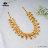 Ecchumati Stone White Long Necklace
