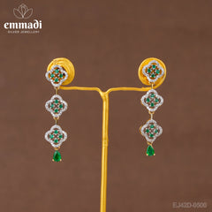 Suvarna Jewels - Premium Indian CZ Green Hangings