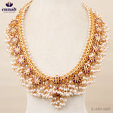 Lajjawati Guttapusalu Pink Long Necklace