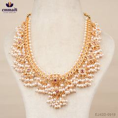 Mainamati Guttapusalu Pink Long Necklace